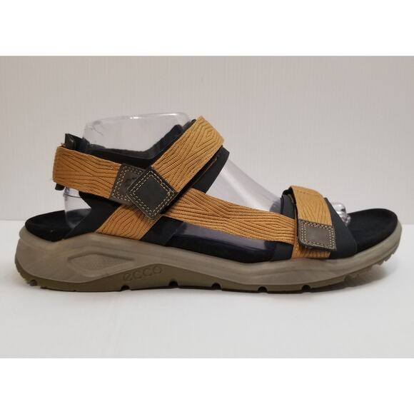 Ecco X-Trinsic Adjustable Strap Comfort Sandals Black/Cayote Mens Size US 9-9.5 main image 10